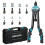 16 Rivet Nut Tool Rivet Nut Gun Hand Rivet Nut Setter with 70PCS Rivet Nuts 7PCS Metric Interchangeable Mandrels and Carrying Case Easy Replace 1
