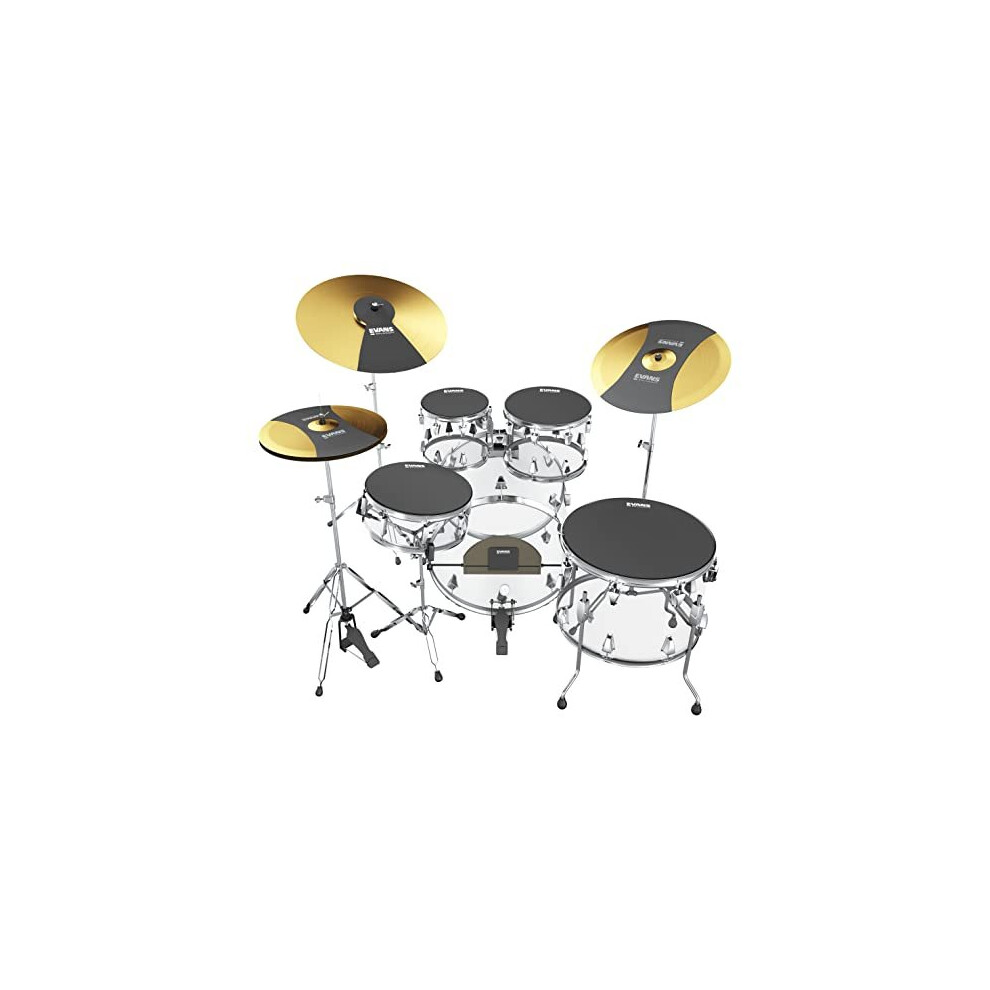Soundoff Drum Mute Pads Full Box Drum Pad Set Drum Mutes Pack 3 Cymbals 4 TomSnare and 1 Bass Drum Mute Great for Silencing Drum Kits to