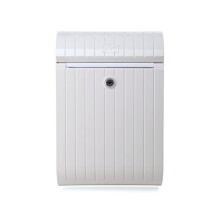 Mailbox Piccolo modern design bright white color made of tough plastic antiUV easy to maintain ideal for installation in both singlefamily