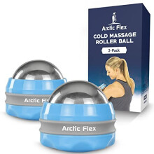 Cold Massage Ball Roller 2Pack Mini Cryo Massager Hand Ice Ball Sore Muscle Cold Therapy Deep Tissue Depuffer Pain Relief Jaw Eye Ice