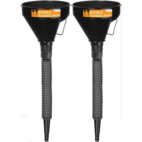 Flexible Funnel Spout Fuel Liquids Car Funnel Fuel Funnel Wide Mouth Funnel For Oil Adblue Screenwash Coolant Large Funnel For Petrol