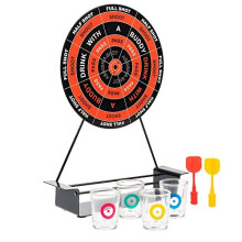 Mini Fun Dart Board Adults Shots Drinking Party Game Set Includes Shot Glasses Magnetic Darts and Metal Board Ideal for Stag Hen Parties Birthdays Set