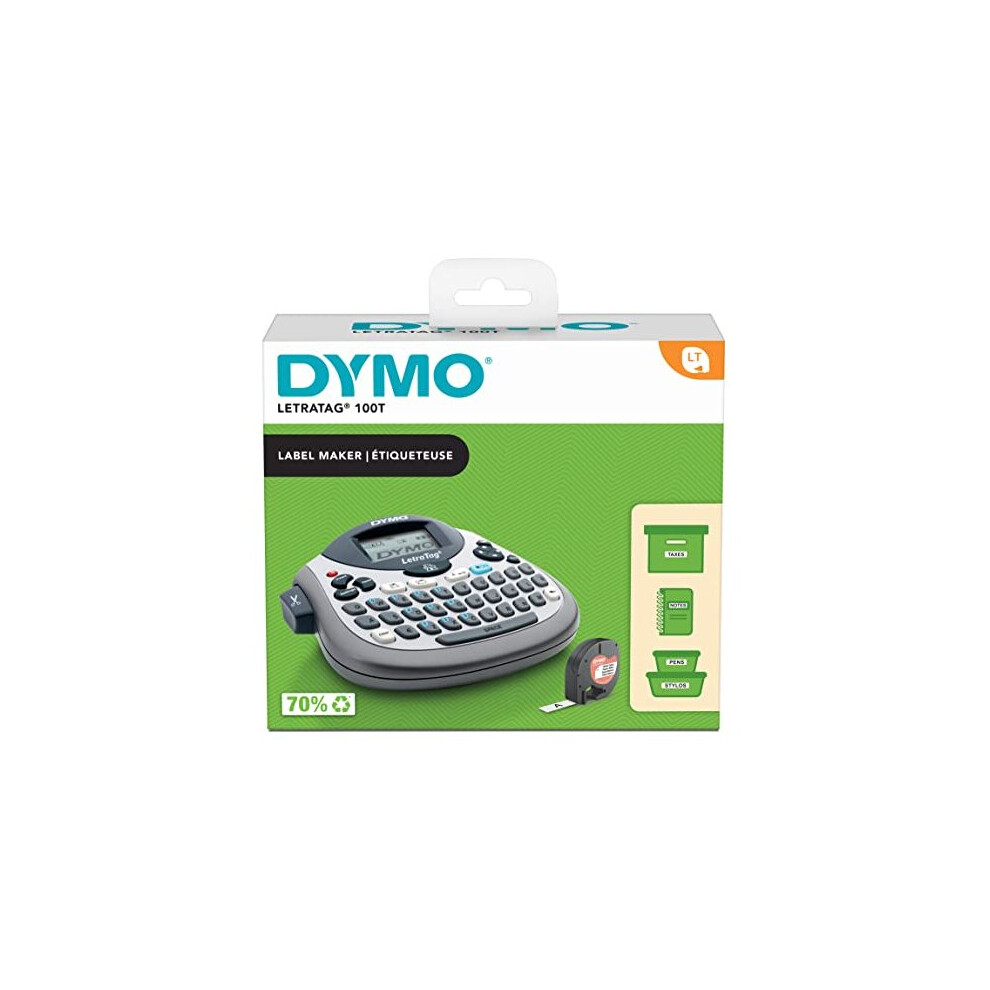 LetraTag LT100T Label Maker Portable Label Printer With QWERTY Keyboard Silver Ideal For The Office Or At Home