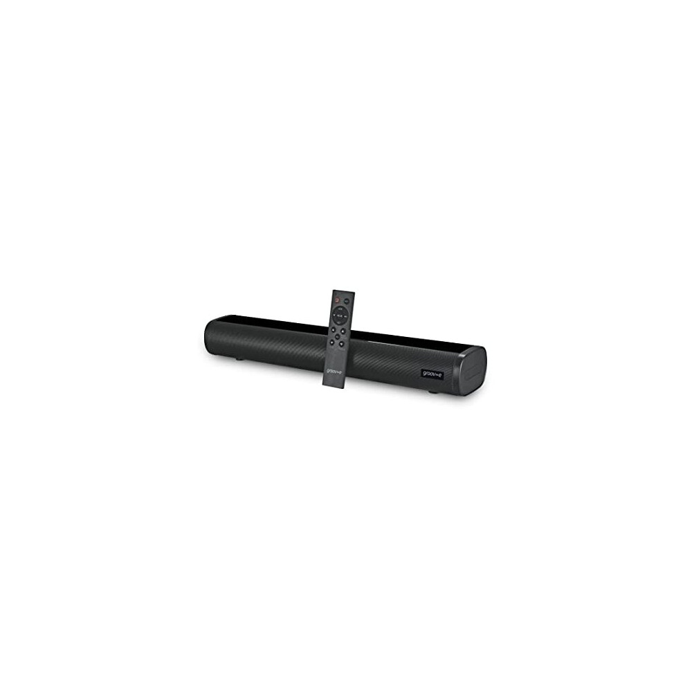 groov e Soundbar 75 - All-in-one Sound Bar with Bluetooth, Optical, USB, RCA & AUX Playback - Speaker with 75W Power & Super Bass - Button & Remote Control - Wall Mount Kit Included - Black - Image 3