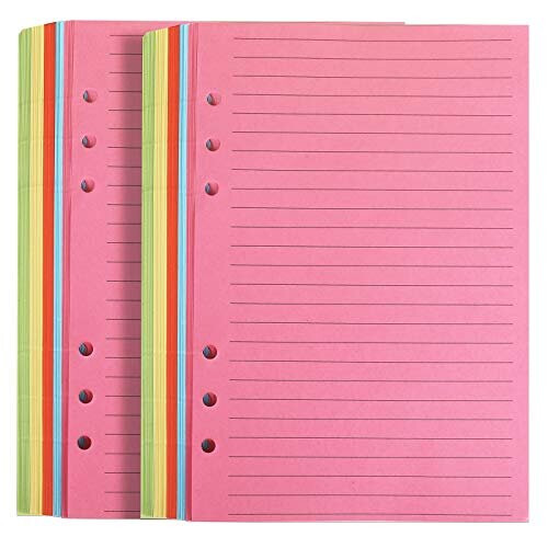 A5 6-Ring Binder/Planner Refill Paper for Filofax, 6 Hole, 100