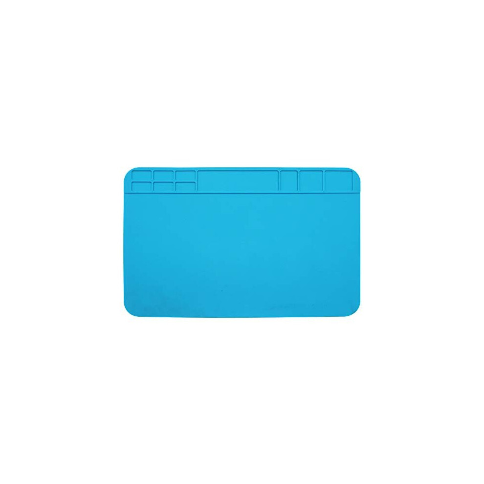 Soldering Mat 20X30cm Insulation Silicone Solder Mat Antistatic 500 Heatresistant Soldering Work Pad With Screw Grids Electronic Repair Mat 731717535577