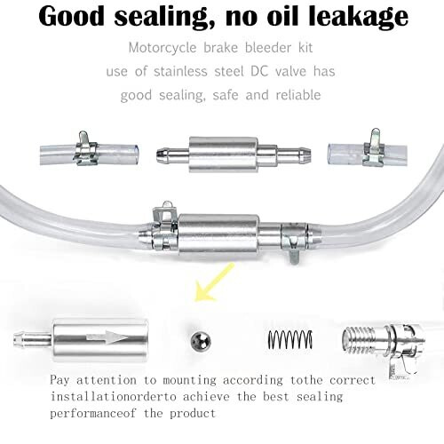 NACAIKJ Brake Bleeding Kit Motorcycle Hydraulic Brake Bleeder Clutch