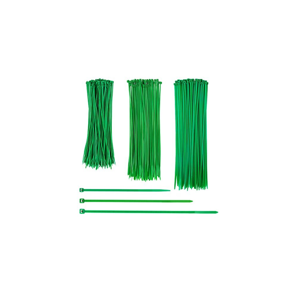 150 Pcs Green Cable Ties Set Plant Support Twist Ties Adjustable Garden Ties SelfLocking Multiple Uses Cable Ties for Home Garden Tree