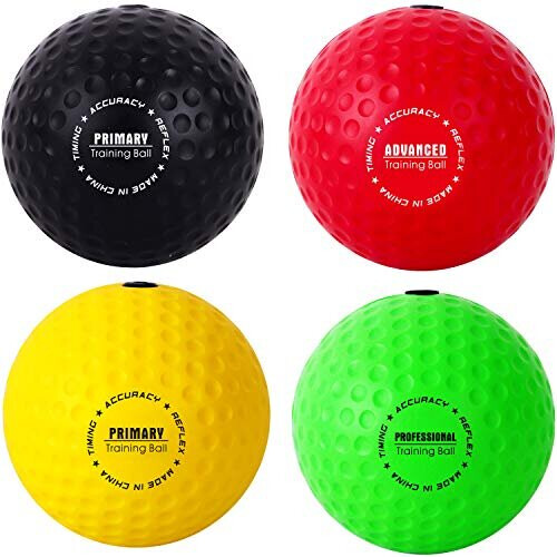 Ultimate Reflex Ball Set: 4 React Balls + 2 Adjustable Headbands for Precision, Focus, Timing & Hand-Eye Coordination 1
