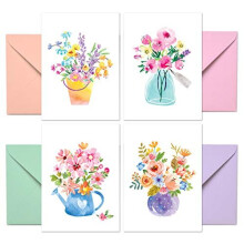 Blank Cards with Envelopes 48 Floral Blank Note Cards with Envelopes 4 Assorted Cards for All Occasions Blank Notecards and Envelopes