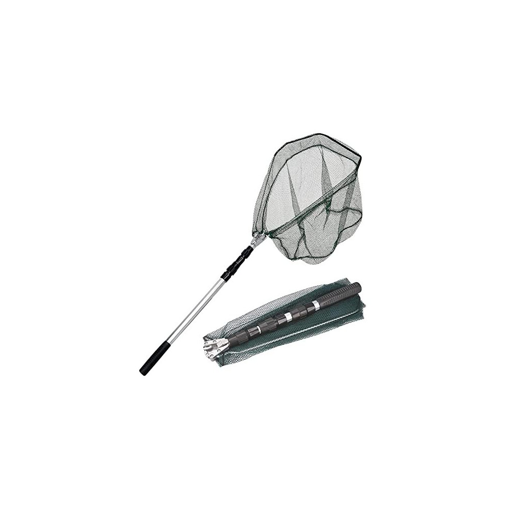 KKS GLAMS Telescope Fishing Landing Net Foldable Collapsible Extensible 15M Aluminum Alloy Pole Handle Lightweight Portable for Bird Fish