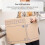 Fellowes 5 BANKERS BOX EXTRA LARGE Strong Moving Boxes 100L SmoothMove Cardboard Boxes Heavy Duty Double Wall Boxes for Moving House with Handles 5