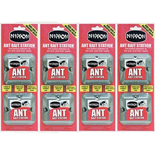4 X Nippon Nippon Ant Bait Station Twin Pack
