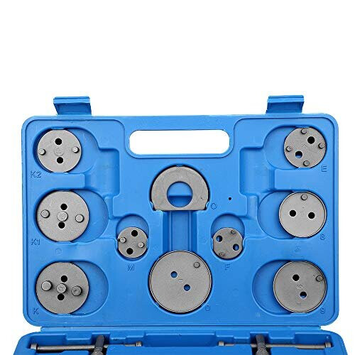 Brake Calliper Tool Sets Disc Brake Pad and Caliper Service Tool Kit Universal Disc Brake Caliper Wind Back Tool for Brake Pad Replacement 1