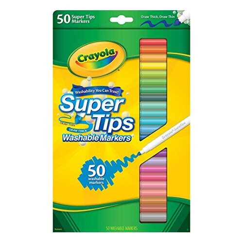 Crayola 585050 Super Tips Washable Marker Pack of 50