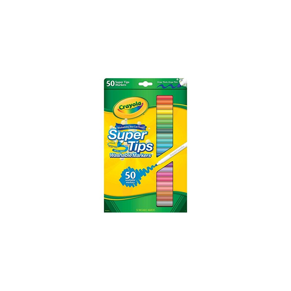 Crayola 585050 Super Tips Washable Marker Pack Of 50