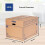 Fellowes 5 BANKERS BOX EXTRA LARGE Strong Moving Boxes 100L SmoothMove Cardboard Boxes Heavy Duty Double Wall Boxes for Moving House with Handles 3