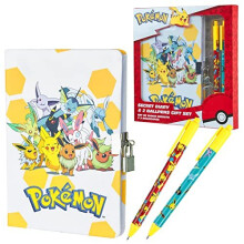 Pokemon Stationery Set Geheime Notitieboek voor Kinderen Pikachu Eevee Lockable Dagboek