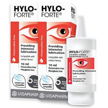 HYLO Forte Double Pack Preservative Free Lubricating Eye Drops for Treatment of Severe and Persistant Dry Eyes 2x10ml