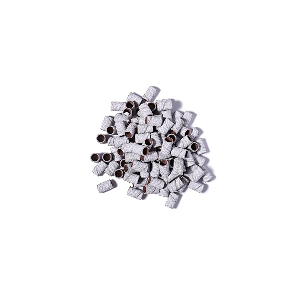 Bng 100Pcs Sanding Bands 240 Grit For Electric Nail Drill Bits Professional Manicure Pedicure File Replacement