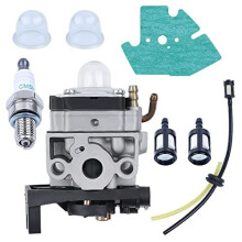 Carburetor for Honda GX25 GX35 GX 25 35 HHT35 HHT35S FG110 Engine Carburetor with Carburetor GasketSpark PlugFuel Line Hose KitPrimer Bulb