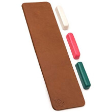 Leather Knife Strop Kit LS7P03 with Polishing Compound Sharpening Strop 7 30 cm Leather Strop Compound Honing Strop Stropping Leather Kit Knife