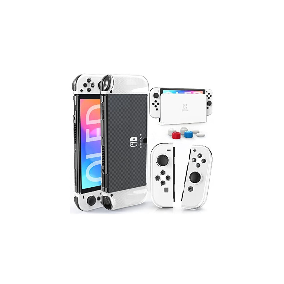 Heystop Switch Oled Case For Nintendo Switch Oled Model Dockable Cover Hard Pc Protector Case For Switch Oled Grips For Switch Oled Console And Accessories