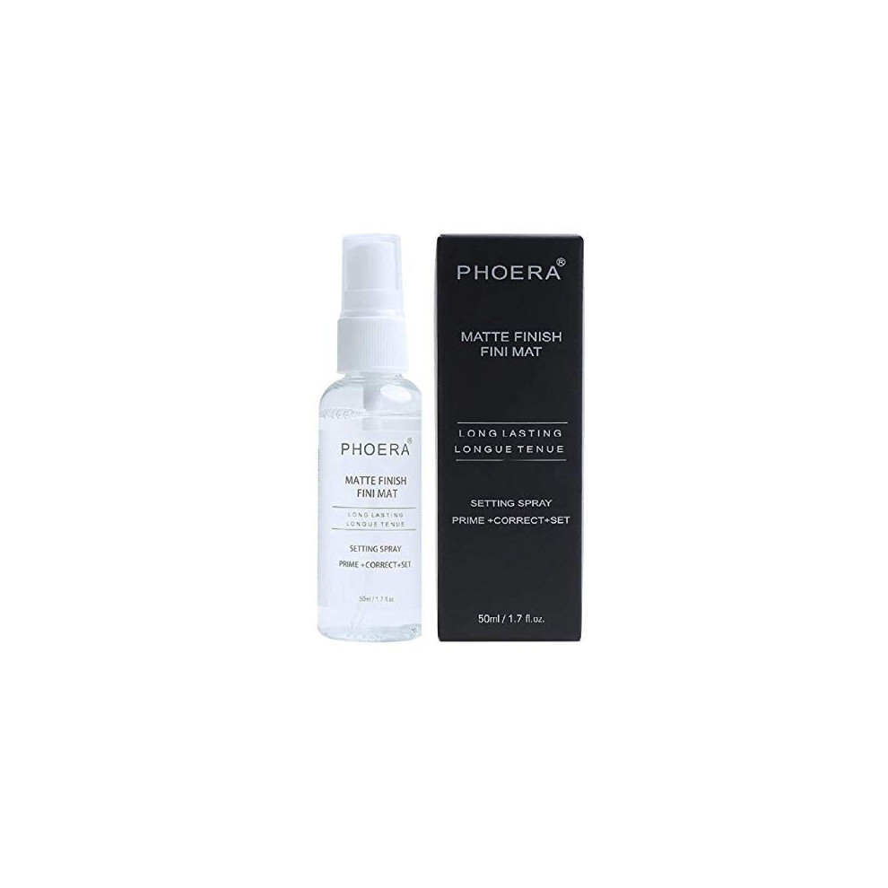 AQUAPURITY Phoera Makeup Setting Spray Matte Finish Makeup Sealer Spray Long Lasting16Hr Wear Face Make Up Foundation 3 In 1 Fixer Primer Corrector