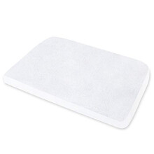 Travel Cot Mattress Protector Waterproof Smooth Bamboo Pack N Play Crib Mattress Cover97x67cm Fits All Baby Portable Mini Cribs Ultra Soft White