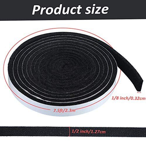 BBQ Gasket Black Grill Tape High Temp Grill Seal Self Stick Gasket 75