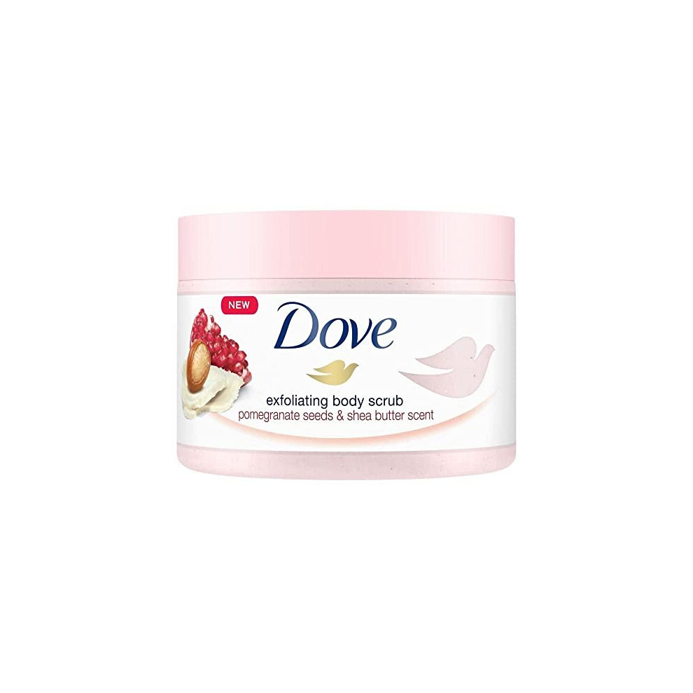 Exfoliating Body Scrub Pomegranate Seeds and Shea Butter Scent 225ml Pack of 2
