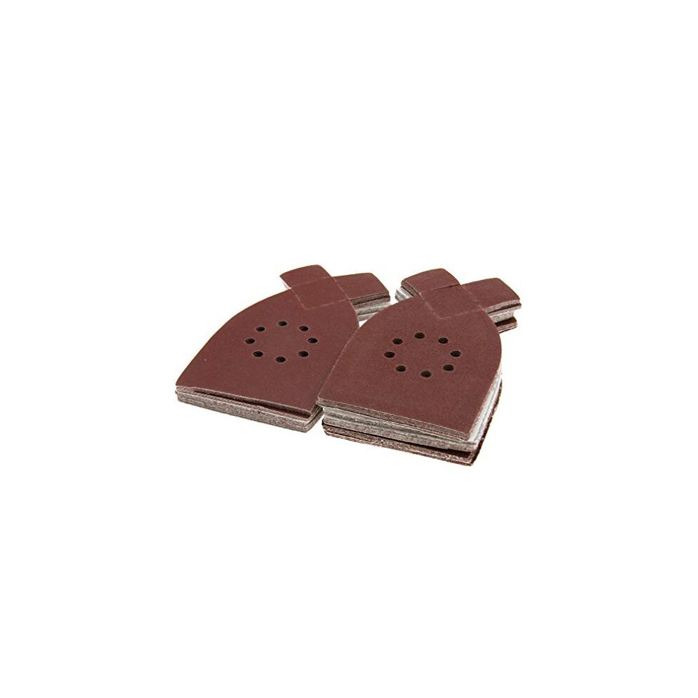 Liandasheng 50Pcs Sander Sanding Sheets Grit Sandpaper Sanding Pads For Decker Ka220g Ka230 Black