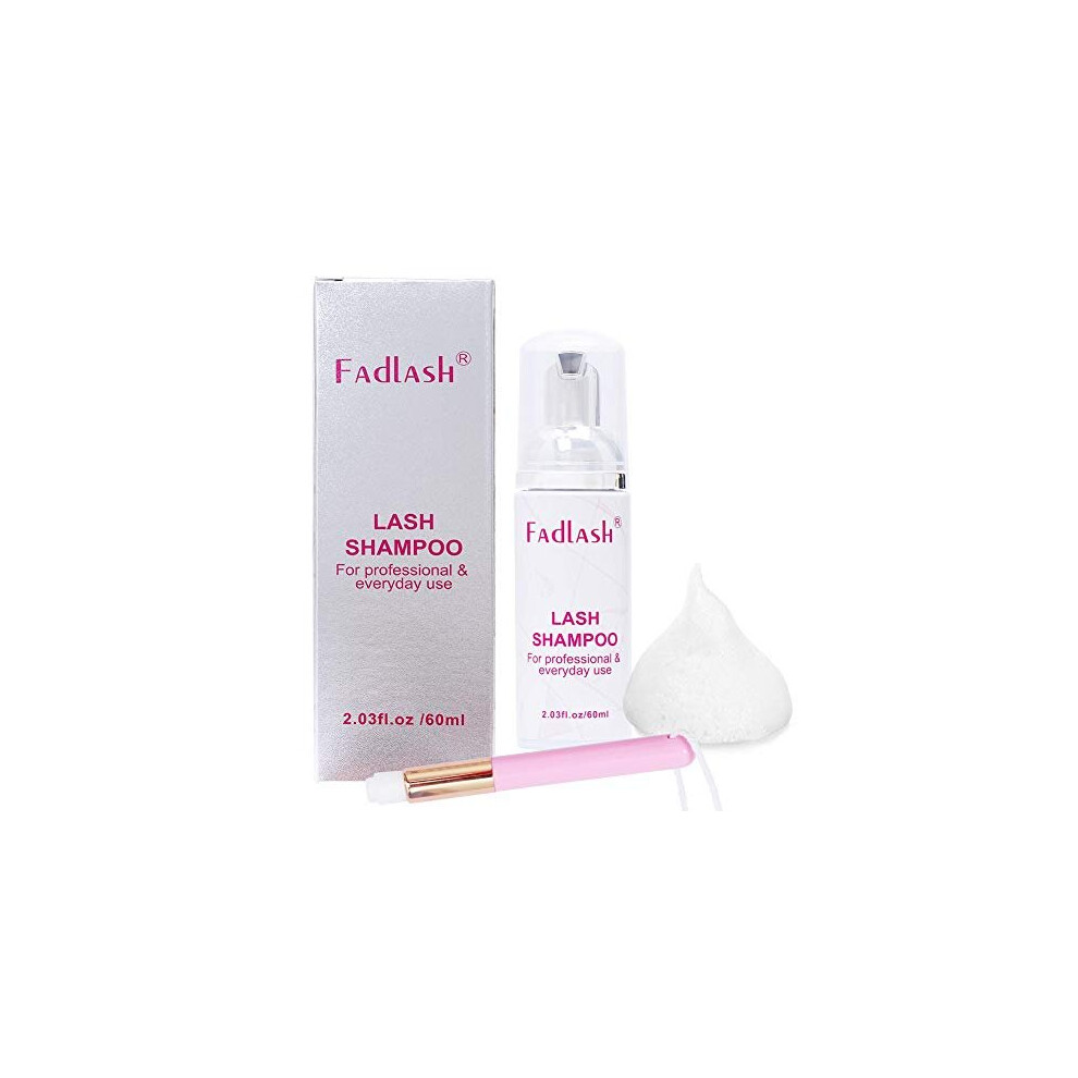 Lash Shampoo for Eyelash Extension 60ml Lash Cleaner Eyelash Shampoo With a Soft BrushLash Shampoo60ml