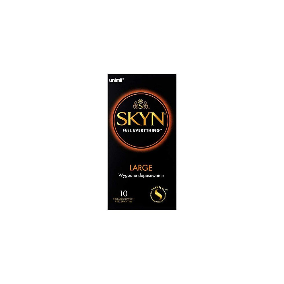 SKYN Large XLKing Size NonLatex Condoms Pack of 10 x 1