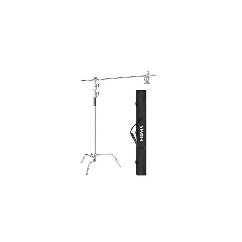 10 Feet3 Meters CStand Light Stand with 4 Feet12 Meters Extension Boom Arm 2 Pieces Grip Head and Carry Bag for Photography Studio Video Reflector