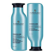 Strength Cure Strengthening Shampoo and Conditioner Set For Damaged Colour Treated Hair Vegan Formulas Sulphate Free for a Gentle Cleanse