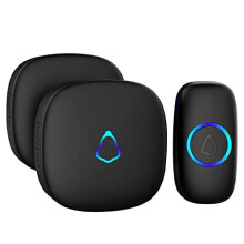 Wireless Doorbell Electric Cordless Door Bells Chime IP55 Waterproof Battery Operated at 1000ft Long Range with 52 Melodies 5 Volume Plug in Receiver