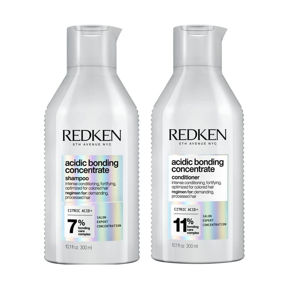 Acidic Bonding Concentrate Shampoo and Conditioner Set Repairs Protects ColourTreated Hair 300 ml