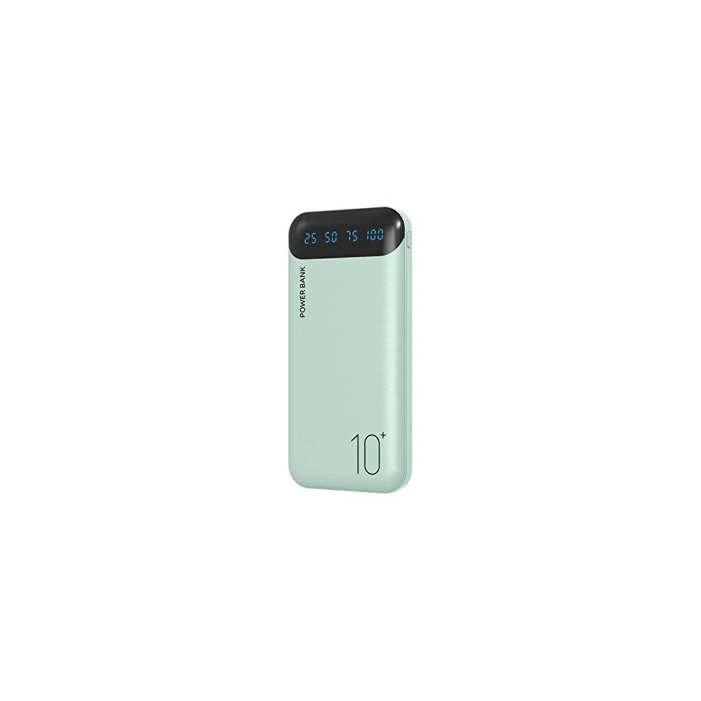 Power Bank 10000mAh Mobile Phone Portable Charger External Battery Pack with 2 USB 24 A Outputs and USB C Input Compatible with Huawei iPhone 12 11 X