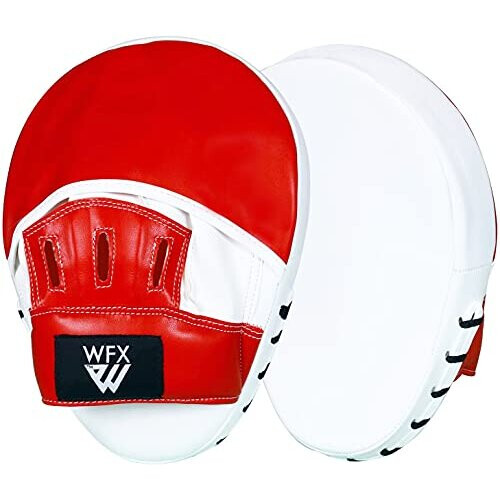Boxing Pads Focus Mitts Leather Hook and Jab Punch Bag Target Training