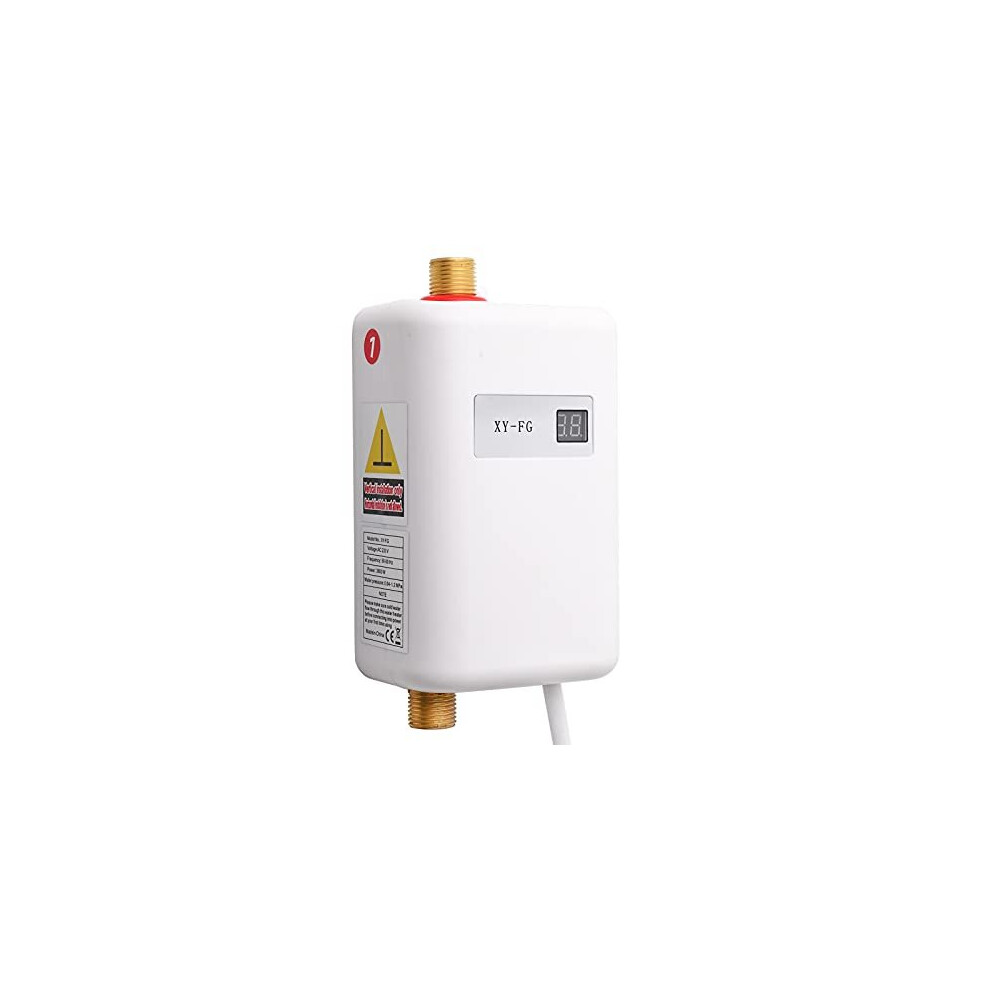 Mini Water Heater Instant Water Heater Electric Tankless Instant Hot Water Heater Under Sink Water Heater With Lcd Digital Temperature Display For 5061372271745