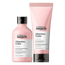 LOral Professionnel Serie Expert Vitamino Colour Shampoo and Conditioner Set Boosts Radiance and Shine For Coloured Hair 300 ml and 200 ml