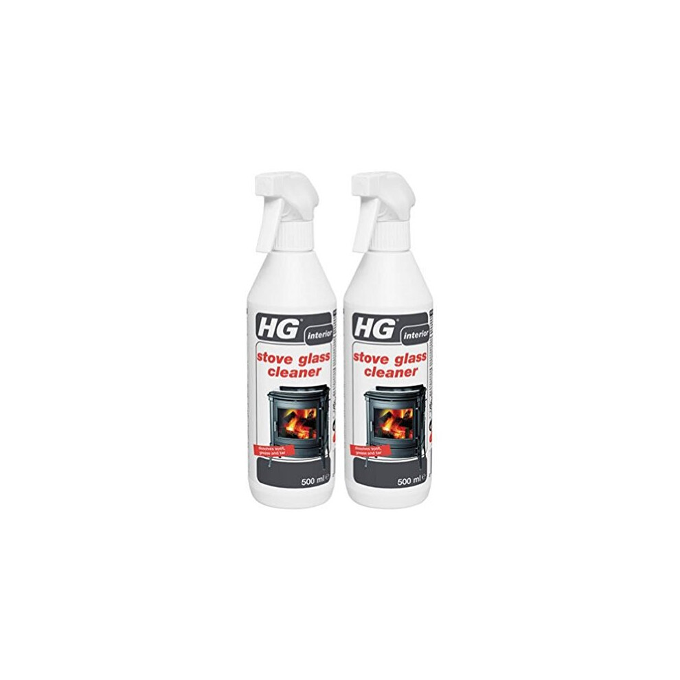 Pack of 2 x Hg Stove Glass Cleaner 500ml