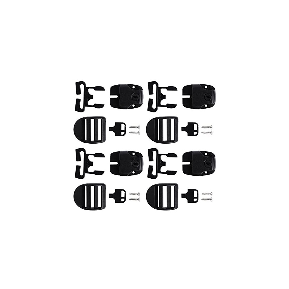 4 Sets Spa Hot Tub Cover Clips Hot Tub Cover Broken Latch Repair Kit Replacement 4 Latches Clip Locks 4 Slides 4 Keys with 8 Screws Hardware