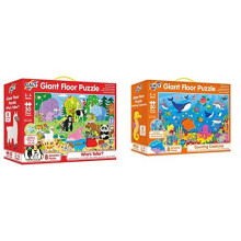 Galt Giant Floor Puzzle Whos Taller Floor Puzzles for Kids 30 piece Puzzle Ages 3 to 6 years Plus Galt Toys Giant Floor Puzzle Counting Creatures