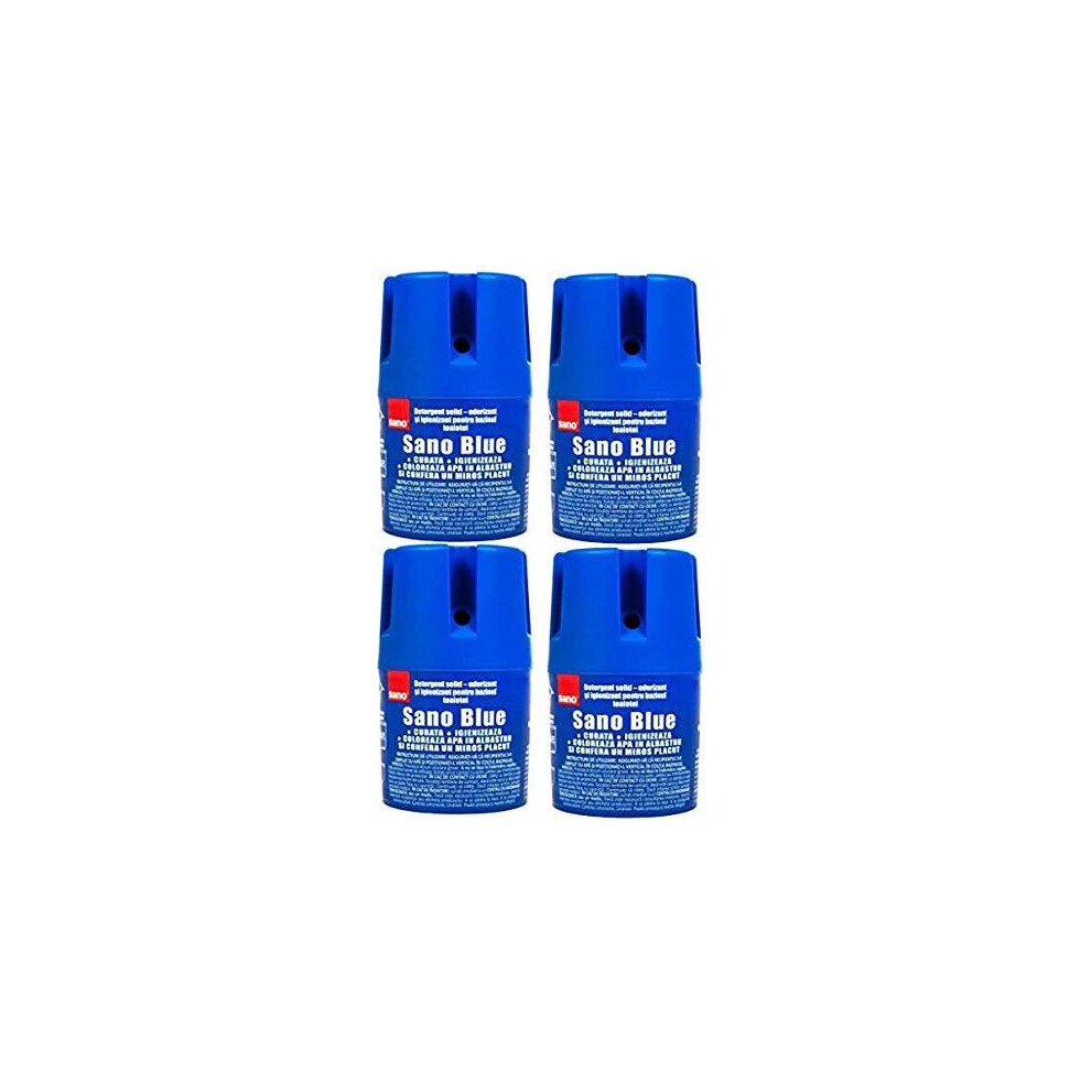 Blue Water Toilet Bowl Cleaner Long Lasting Air Freshener WC Tablet Pack of 4