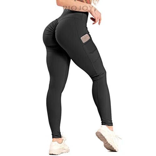 Women Yoga Pants With Pockets High Waist Butt Lift Leggings