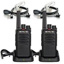 RT668 Walkie Talkie with Earpiece PMR446 Licensefree Handsfree Hotel Store WalkieTalkie Rechargeable Squelch 16 Channels CTCSSDCS TOT VOX Scan 2 Way