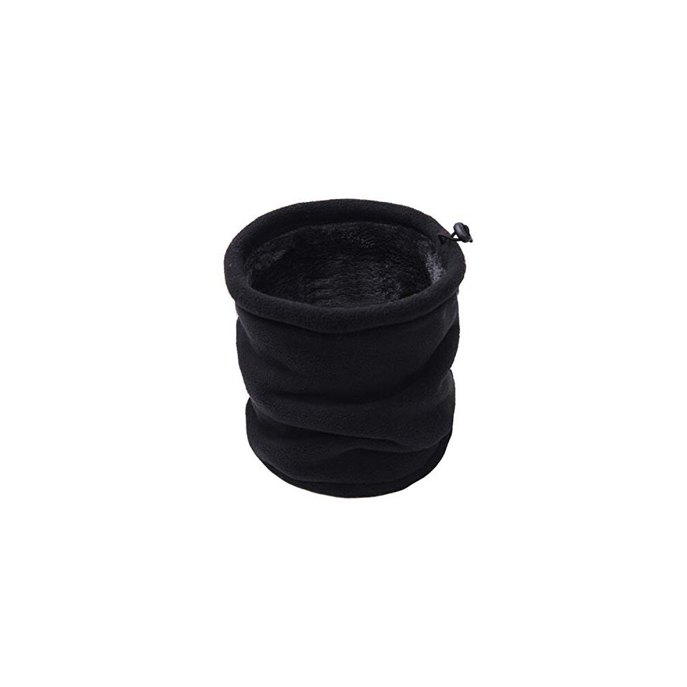 Winter Fleece Neck Warmer Soft Double Layer Fleece Thick Thermal Neck Gaiter Elastic Multifunctional Scarf Windproof Skiing Neck Tube Ear Warmer