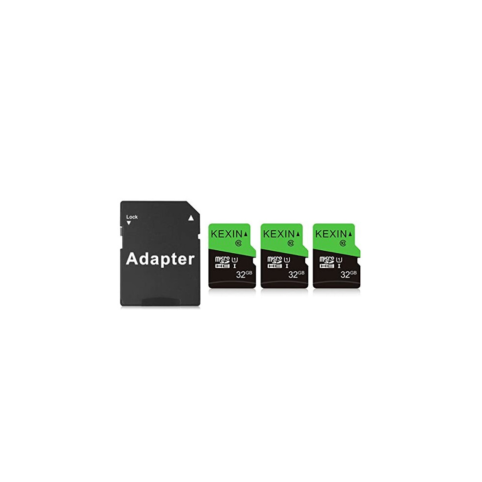 Micro SD Card 32GB 3 Pack MicroSDHC Memory Card Class 10 High Speed Card Micro SD 32 GB UHSI TF Card C10 U1 SD Adapter Include